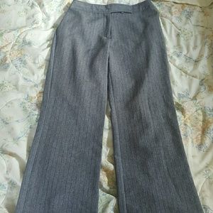 Chic Gray Pinstripe Women's Trousers